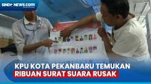 Ribuan Surat Suara Rusak Ditemukan KPU Kota Pekanbaru saat Proses Pelipatan