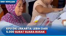 KPU DKI Jakarta Laporkan Lebih dari 5000 Surat Suara Pemilu 2024 Rusak