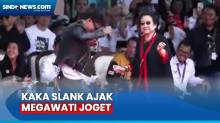 Momen Kaka Slank Ajak Megawati Joget di Kampanye Akbar Ganjar-Mahfud di Bandung