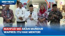 Wapres Tanggapi Rencana Mundurnya Mahfud MD dari Kabinet Indonesia Maju