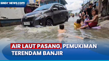 Air Laut Pasang, Pemukiman Warga di Kali Adem, Jakarta Utara Terendam Banjir