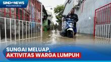 Sungai Meluap, Aktivitas Warga di Semarang, Jawa Tengah Lumpuh