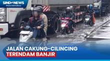 Jalan Cakung-Cilincing Terendam Banjir 30 Cm, Arus Lalu Lintas Macet