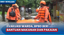 Evakuasi Warga di Semper Barat, BPBD Jakarta Utara Turut Beri Bantuan Pakaian dan Makanan