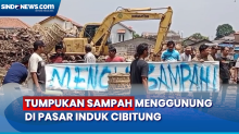 Timbulkan Bau, Warga Protes Tumpukan Sampah yang Menggunung di Pasar Induk Cibitung