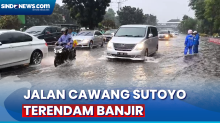 Jalan Cawang Sutoyo Terendam Banjir Usai Hujan Deras Guyur Jakarta