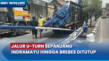 Jelang Arus Mudik, Polisi Tutup Puluhan Jalur U-Turn Sepanjang Indramayu hingga Brebes