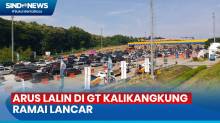 H-3 Lebaran, Kendaraan yang Melintas di GT Kalikangkung Ramai Lancar