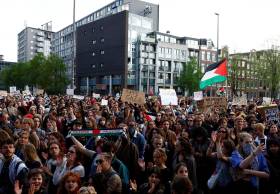 Mahasiswa dan Karyawan Universitas Amsterdam Kompak Dukung Palestina