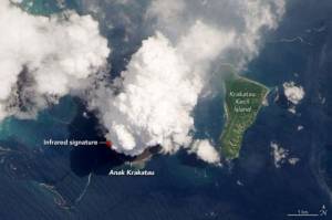NASA Ingatkan Aktivitas Anak Krakatau Masih Sangat Berbahaya