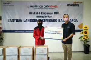 MUF Bersama Bank Mandiri Group Salurkan Bantuan Kemanusiaan