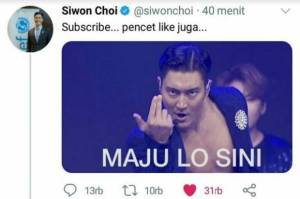 Gara-gara Nge-tweet Pakai Bahasa Indonesia, Akun Siwon Diserbu