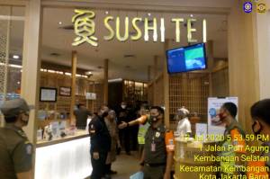 Tak Terapkan Protokol Kesehatan, Restoran Sushi Tei Didenda Rp10 Juta