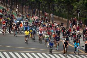 Sudinhub Jakpus Tetap Awasi Jalur Sepeda Sepanjang Sudirman-Thamrin