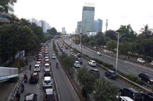 PSBB Ketat, Arus Kendaraan di Jakarta Menurun Drastis