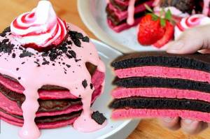 Resep Black and Pink Pancake yang Empuk dan Kenyal