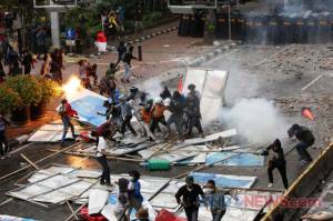 Demo Berujung Ricuh, Polisi Buru Fasilitator Perusuh Bayaran