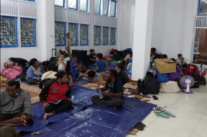 158 Rumah Terbakar, Ratusan KK Mengungsi ke Aula Dinas P dan P Provinsi Papua