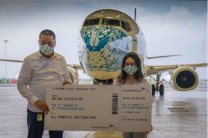 Jadi Juara, Karya Mahasiswi DKV UPH Hiasi ‘Hidung’ Garuda Indonesia