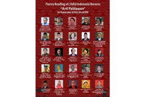 Peringati Hari Pahlawan, Para Rektor dan Guru Besar se-Indonesia Berpuisi