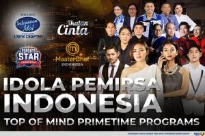 Dominasi 50,1% Prime Time, 4 TV MNCN Resmi Rebut Top of Heart Pemirsa TV Nasional