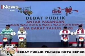 Panas, 2 Kandidat Wali Kota Depok Saling Sindir di Debat Putaran Ketiga