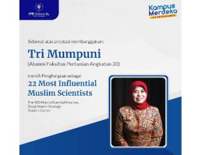Alumnus IPB University Raih 22 Most Influential Muslims Scientist