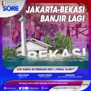 Jakarta - Bekasi Banjir Lagi! Ikuti iNews Sore di iNews dan RCTI+ Sabtu Pukul 16.00 Ini