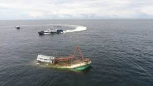 Lagi, KKP Tenggelamkan 4 Kapal Maling Ikan Berbendera Vietnam