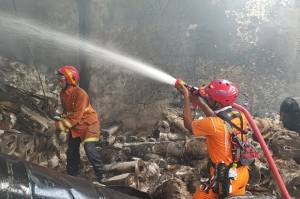 Penderita Gangguan Jiwa Bakar Sampah, Pabrik Fiber Glass di Bogor Ludes Terbakar