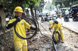 Tahun Ini 213,5 Km Jalanan Jakarta Bebas Kabel Udara