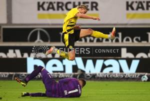 Tertinggal 1-2 dari Man City, Erling Haaland Jadi Asa Dortmund untuk Balik Keadaan