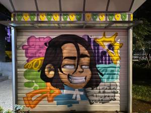Seniman Mural Bikin Cakep Terowongan Kendal dan Kios UMKM di Thamrin