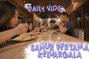 Intip Momen Kebersamaan Vanessa Angel dan Keluarga Sahur di Bali