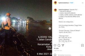 Banjir Akibat Tanggul Jebol Kali Bekasi Surut
