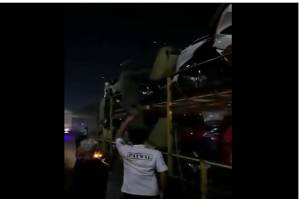 Gagal Kelabui Polisi, Pemudik yang Sembunyi di Truk Pengangkut Motor Diturunkan di GT Tol Cikupa