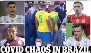 Brasil vs Argentina Dihentikan, 4 Pemain Dijemput Paksa Polisi karena Langgar Prokes