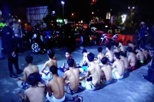 Hendak Balapan Liar, Puluhan Remaja Digelandang Polisi dari Jalan Pangeran Antasari