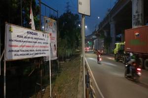 Ada Pembangunan di Pompa Ancol, Lalin Jalan RE Martadinata Pademangan Dialihkan