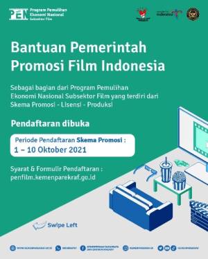 Kemenparekraf Gelar Program Bantuan untuk Bangkitkan Industri Film Indonesia