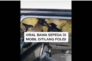 2 Polisi Penilang Mobil Avanza karena Bawa Sepeda Dihukum Push Up dan Lari