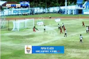 Live di iNews, Final Sepak Bola Putra PON XX 2021: Papua vs Aceh