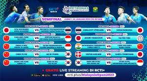 Link Live Streaming Semifinal Malaysia Open 2023: Gratis di RCTI+