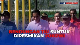 Momen Presiden Jokowi Resmikan Bendungan Tiu Suntuk....
