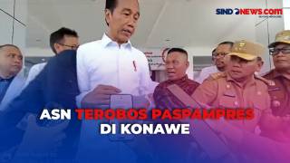 Detik-Detik Presiden Jokowi Hampir Terjatuh saat ASN....