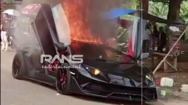 Perbaikan si Banteng Lamborghini Terbakar Milik Raffi Ahmad Bisa Capai Rp4,2 M