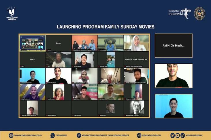Festival Family Sunday Movie Diluncurkan, Kemenparekraf Geliatkan Kembali Film Pendek Indie