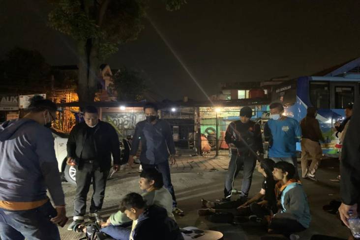 Tawuran Dini Hari, 8 ABG Digelandang ke Polres Bogor Kota