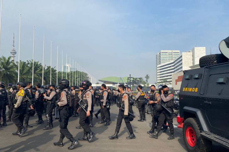Gelar Apel Pengamanan May Day Fiesta 2022, Polisi Pastikan Tak Ada Senjata Api