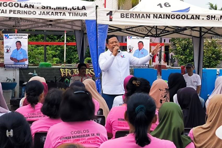 Caleg Partai Perindo Berman Nainggolan Komitmen Buka Lapangan Kerja bagi Warga DKI